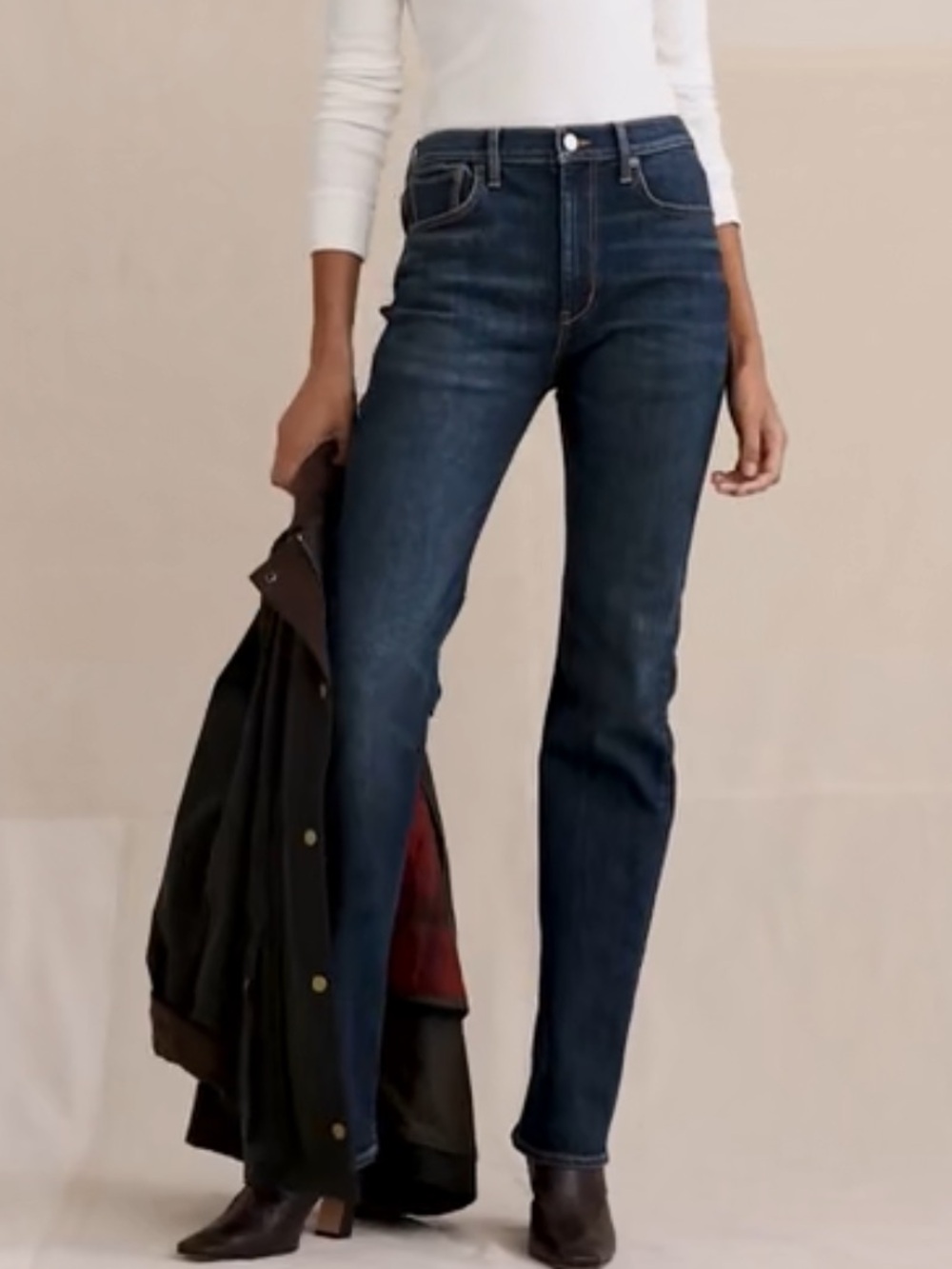 Banana Republic High-Rise Slim Ankle Jean Jeans Blue Waist 28P NWT